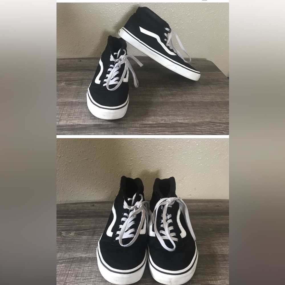 Vans black high top sneakers guc very well loved